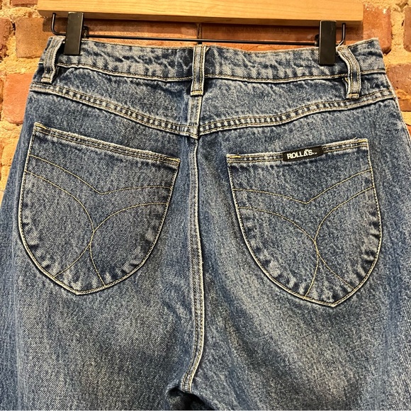 Rolla’s Classic Straight High Rise Regular Fit Size 27 Distressed Raw Hem Crop - Picture 4 of 10